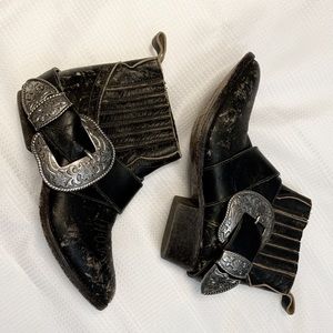 Matisse x Understated Leather Biker Boot in Black